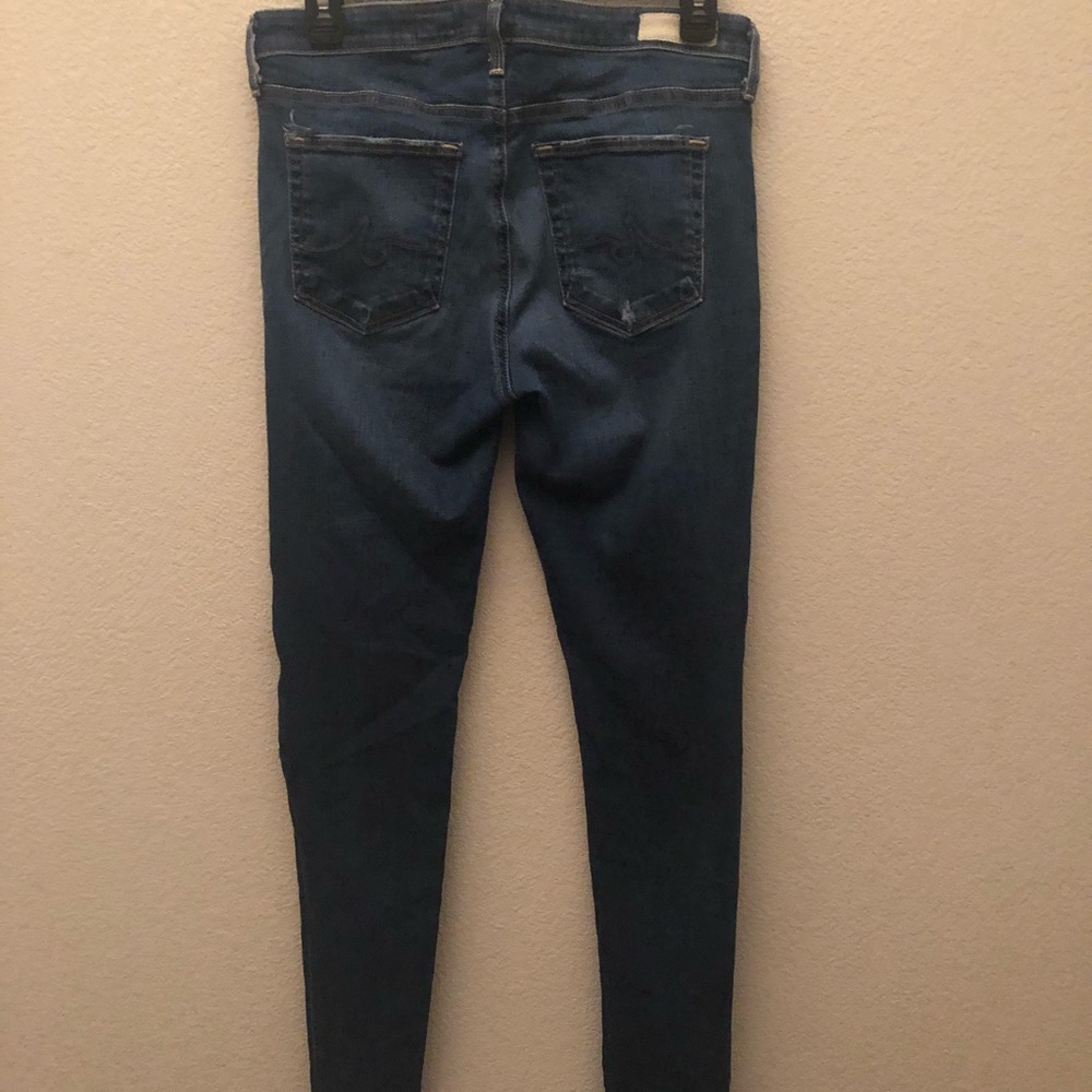 AG Distressed Jeans Mid Rise Legging Ankle Jeans - Picture 5 of 7